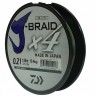 Леска плетеная DAIWA "J-Braid X4" 0,21мм 135 (зеленая) - 