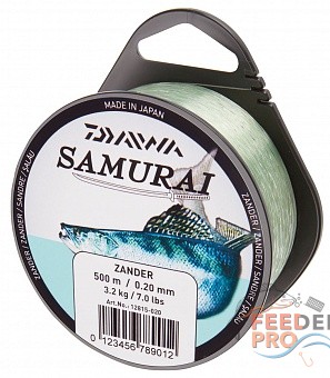 Леска DAIWA &quot;Samurai Zander&quot; 0,25мм 500м (светло-зеленая) Леска DAIWA "Samurai Zander" 0,25мм 500м (светло-зеленая)