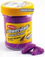 Паста форелевая "Berkley" NATURAL SCENT TROUT BAIT 50gr NYMPH GLITTER (фиолетовый с блеском)
