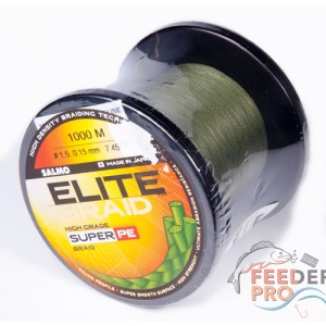 Леска плетёная Salmo ELITE BRAID Green 1000/017 Леска плетёная Salmo ELITE BRAID Green 1000/017