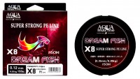 Шнур плетеный X8 DREAM FISH 0.12 мм. 8.2 кг. 150 м. (желтая)