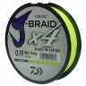 Леска плетеная DAIWA "J-Braid X4" 0,19мм 135 (желтая) - 