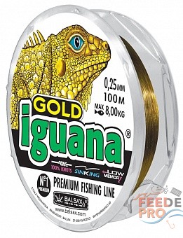Леска BALSAX &quot;Iguana Gold&quot; 100м 0,25 (8,0кг) Леска BALSAX "Iguana Gold" 100м 0,25 (8,0кг)