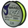 Леска плетеная DAIWA "J-Braid X4" 0,25мм 135 (желтая) - 
