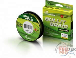 Леска плетеная ALLVEGA &quot;Bullit Braid&quot; 92м 0,14мм 8,4кг (ярко-желтая) Леска плетеная ALLVEGA "Bullit Braid" 92м 0,14мм 8,4кг (ярко-желтая)