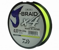 Леска плетеная DAIWA "J-Braid X4" 0,33мм 135 (желтая)