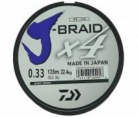 Леска плетеная DAIWA "J-Braid X4" 0,33мм 135 (зеленая)