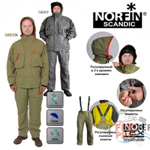 Костюм демисезонный Norfin SCANDIC GREEN 04 р.XL Костюм демисезонный Norfin SCANDIC GREEN 04 р.XL