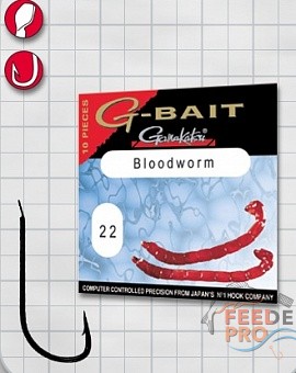 Крючок GAMAKATSU G-Bait Bloodworm B №18 (10шт.) Крючок GAMAKATSU G-Bait Bloodworm B №18 (10шт.)