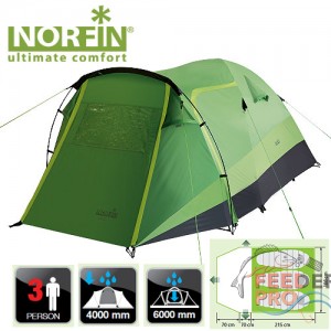 Палатка 3-х местная Norfin BREAM 3 NF Палатка 3-х местная Norfin BREAM 3 NF