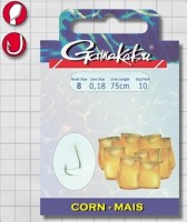 Крючок GAMAKATSU BKS-1130G Corn 75см №10 d поводка 016 (10шт.)