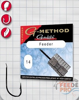 Крючок GAMAKATSU G-Method Feeder Strong B №4 (10шт.) Крючок GAMAKATSU G-Method Feeder Strong B №4 (10шт.)