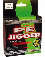 Леска плетеная SWD "PE Jigger" 0,14 100м (7,3кг, зеленая)