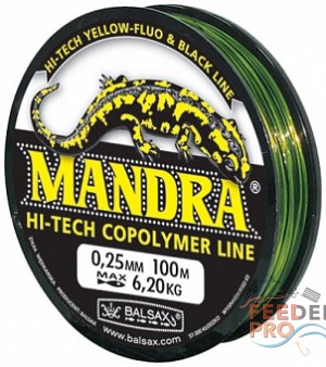 Леска BALSAX &quot;Mandra&quot; 100м 0,25 (6,2кг) Леска BALSAX "Mandra" 100м 0,25 (6,2кг)