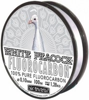 Леска BALSAX "White Peacock Fluorocarbon BOX" 100м 0,10 (1,28кг)