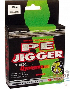 Леска плетеная SWD &quot;PE Jigger&quot; 0,16 100м (8,00кг, зеленая) Леска плетеная SWD "PE Jigger" 0,16 100м (8,00кг, зеленая)