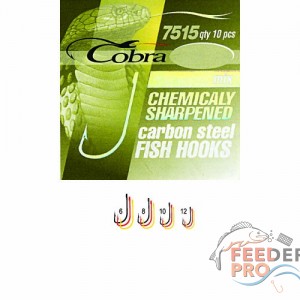 Крючки Cobra MIX сер.7515 разм.010 10шт. Крючки Cobra MIX сер.7515 разм.010 10шт.