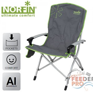 Кресло складное Norfin ULVILA NF алюминиевое Кресло складное Norfin ULVILA NF алюминиевое