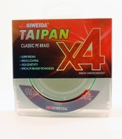 Шнур плетеный SWD "TAIPAN CLASSIC PE BRAID X4" 0,10мм 135м (#0.4, 9lb, 4,05кг, light-green)