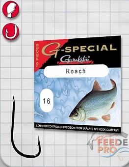 Крючок GAMAKATSU G-Special Roach B №20 (10шт.) Крючок GAMAKATSU G-Special Roach B №20 (10шт.)