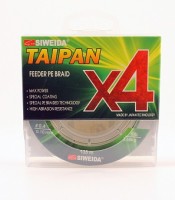 Шнур плетеный SWD "TAIPAN FEEDER BRAID X4" 0,16мм 135м (#1.0, 20lb, 9,10кг, dark green)