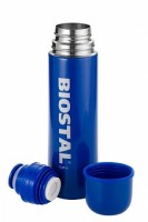 Термос Biostal NВ-1000 С 1,0л (узкое горло, кнопка) Синий