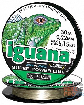 Леска BALSAX &quot;Iguana&quot; 30м 0,22 (6,15кг) Леска BALSAX "Iguana" 30м 0,22 (6,15кг)