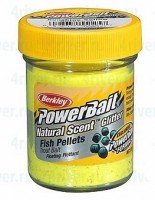 Паста форелевая "Berkley" NATURAL SCENT TROUT BAIT 50gr FISH PELLET - Sunshine Yellow