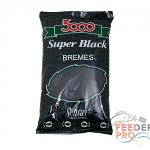 Прикормка Sensas 3000 Super BLACK Bremes 1кг Прикормка Sensas 3000 Super BLACK Bremes 1кг