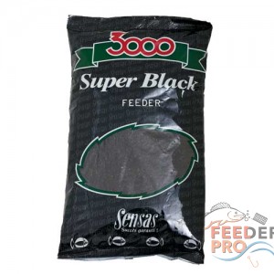 Прикормка Sensas 3000 Super BLACK Feeder 1кг Прикормка Sensas 3000 Super BLACK Feeder 1кг