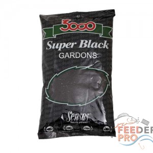 Прикормка Sensas 3000 Super BLACK Gardons 1кг Прикормка Sensas 3000 Super BLACK Gardons 1кг