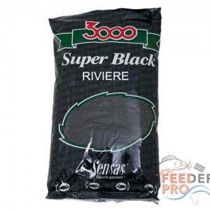 Прикормка Sensas 3000 Super BLACK Riviere 1кг Прикормка Sensas 3000 Super BLACK Riviere 1кг