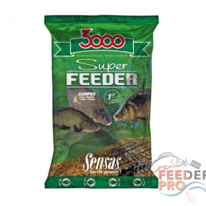Прикормка Sensas 3000 Super FEEDER Carp 1кг Прикормка Sensas 3000 Super FEEDER Carp 1кг