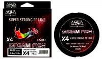 Шнур плетеный X4 DREAM FISH 0.16 мм. 10.0 кг. 150 м. (мультиколор)