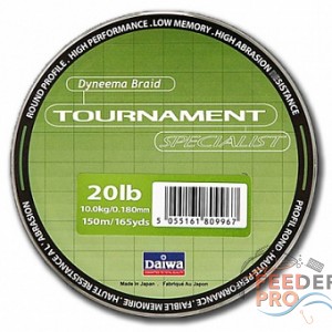 Леска плетеная DAIWA &quot;Tournament Specialist10lb&quot; 0,14мм 150м (зеленая) Леска плетеная DAIWA "Tournament Specialist10lb" 0,14мм 150м (зеленая)