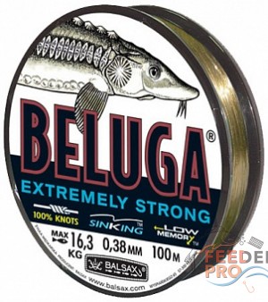 Леска BALSAX &quot;BELUGA&quot; 100м 0,38 (16,3кг) Леска BALSAX "BELUGA" 100м 0,38 (16,3кг)